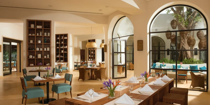 Secret garden private dining room for board meetings and networking events.