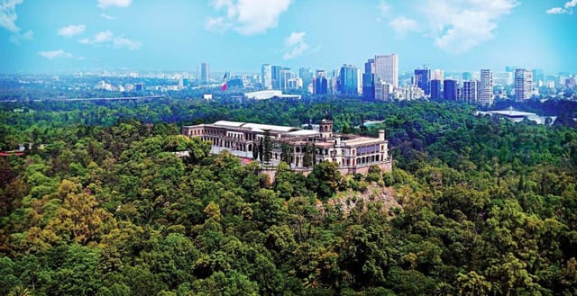 Torre Junior at Chapultepec Castle, iconic skyline venue for exclusive corporate events.