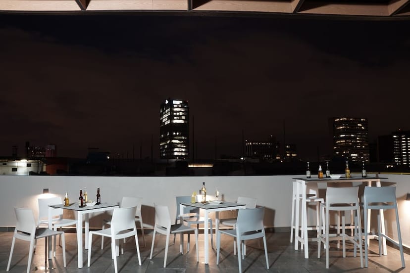 Rooftop restaurant for intimate networking mixer and corporate event at ISAAYA Hotel Boutique.
