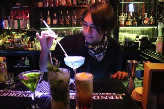 Modern bar activation in Salón Bach, perfect for experiential corporate events and brand launches.