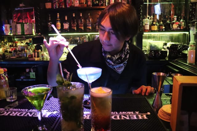 Modern bar activation in Salón Bach, perfect for experiential corporate events and brand launches.
