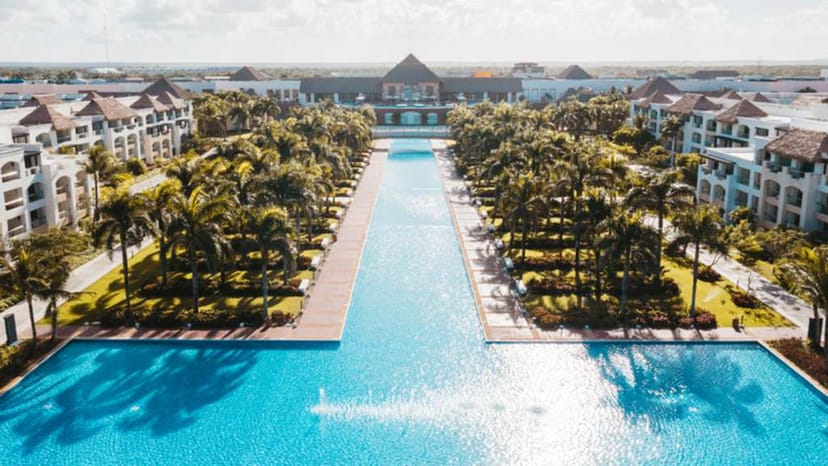 Hard Rock Punta Cana terraces: luxury tropical venue for incentive travel and corporate gala events.