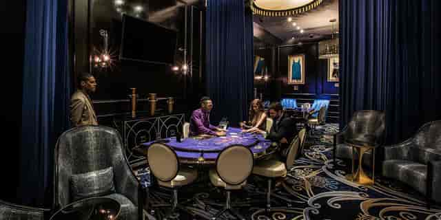 VIP Board Room at Hard Rock Punta Cana with Art Deco decor for corporate meetings and events.
