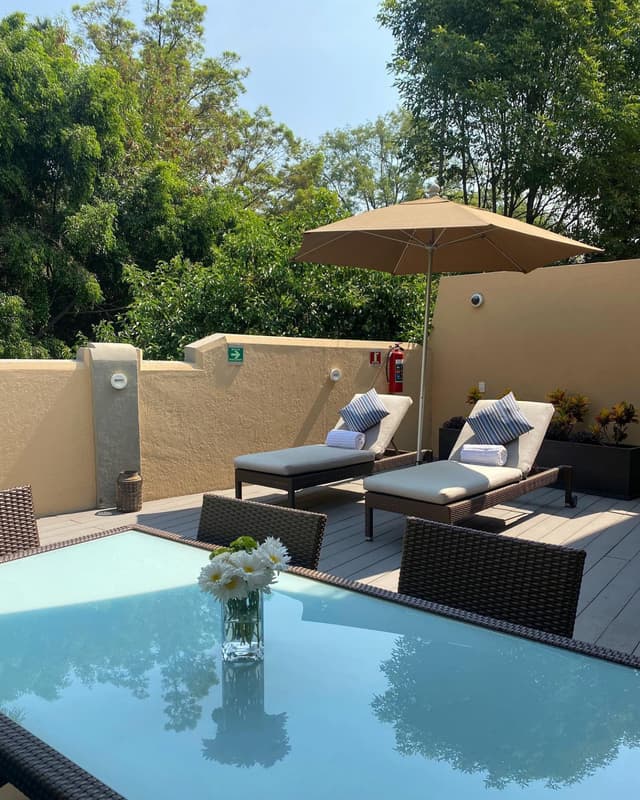 Rooftop patio