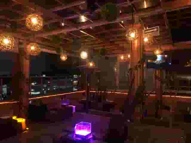 Upper bar area