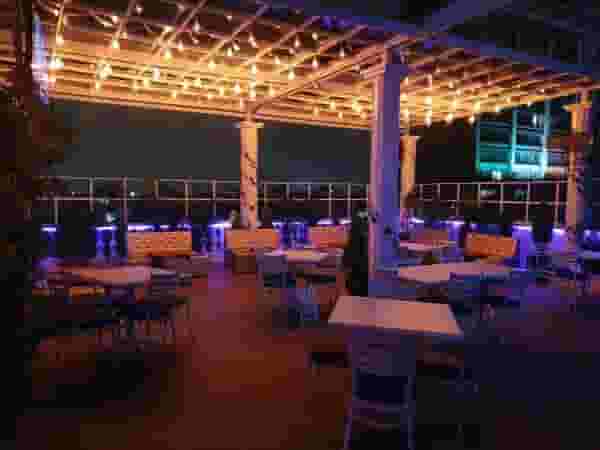 Upper bar area
