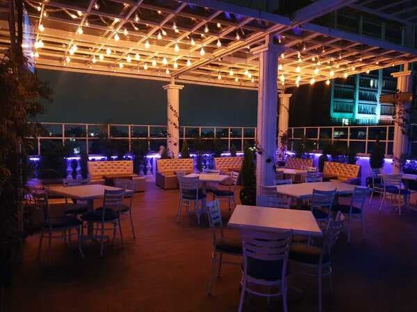 Upper bar area