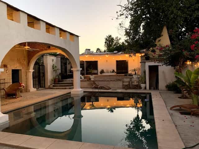 Terraza Álamos poolside terrace for high-end cocktail receptions and boutique wedding dinners.