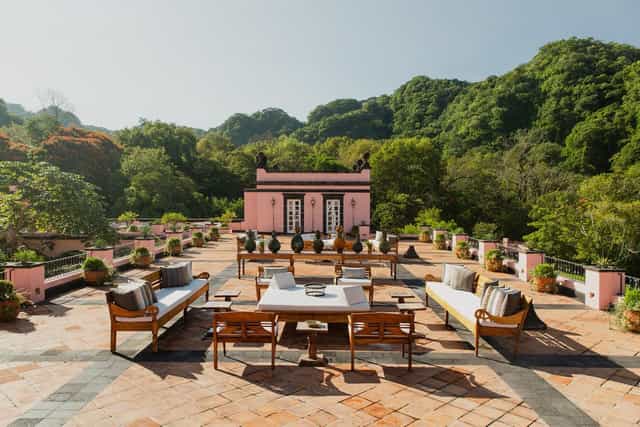 Rooftop patio venue at Hacienda de San Antonio Claveria for cocktail hours and corporate retreats.