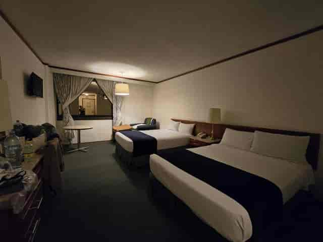 Standard double room at Hotel Bristol for business conferences and event travel accommodations.