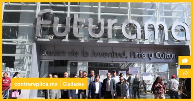 Centro Cultural Futurama venue featuring modern architecture for community event and site visit.