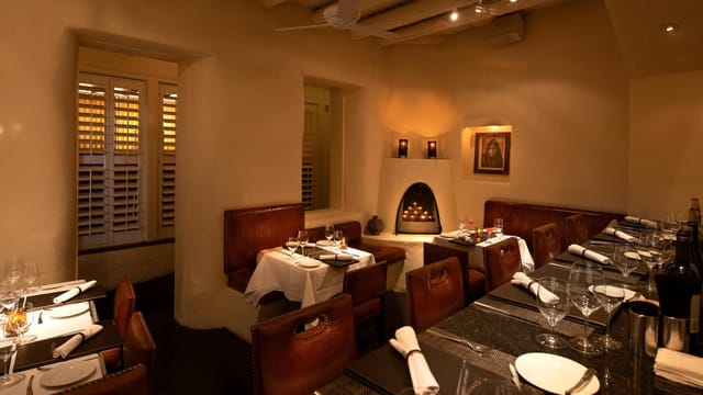 Southwestern-style private dining room for VIP board dinners and corporate events.