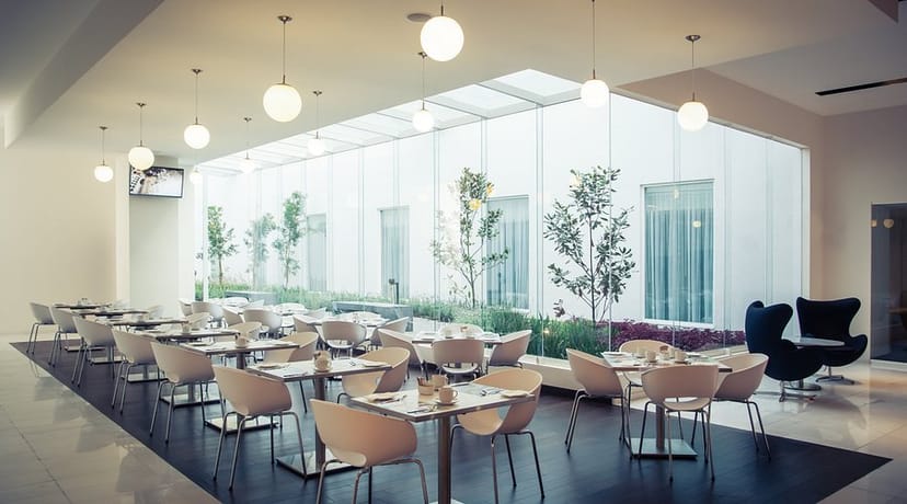 Bright, modern breakout space at Fiesta Inn Plaza Central for corporate networking and events.