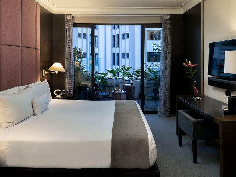 Executive Terrace hotel room with balcony for VIP corporate events and business conferences.