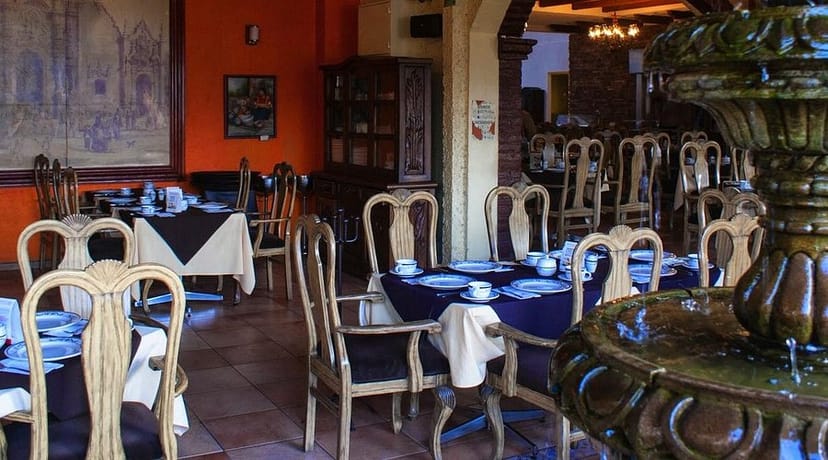 Rustic Tasting Room for corporate luncheons and private dinners at La Flor de Jamaica.