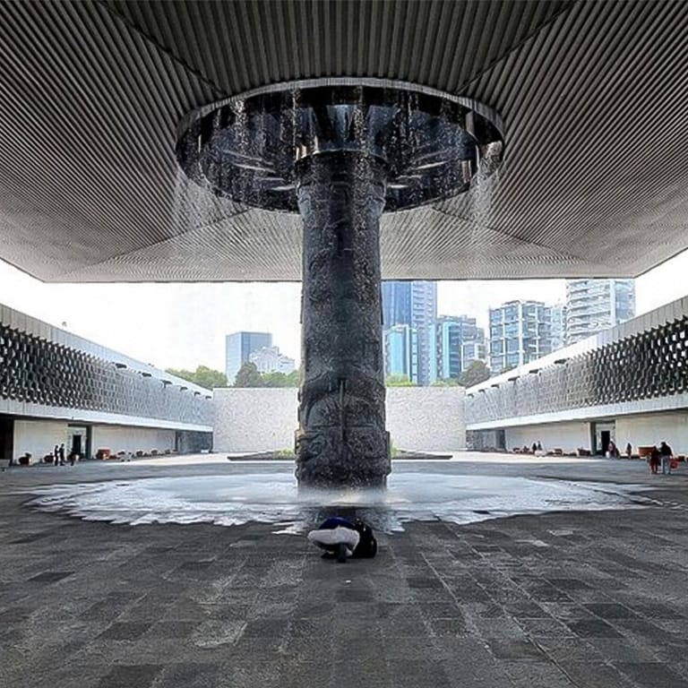 National Museum of Anthropology courtyard for corporate gala dinners and exclusive events.