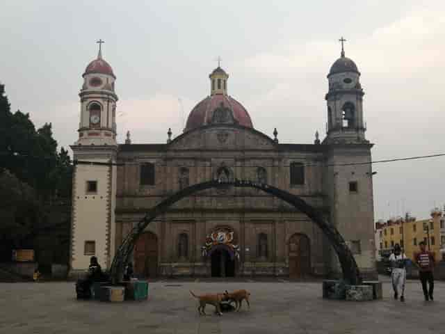 Historic Plaza de la Soledad park for outdoor welcome reception and cultural event venue.