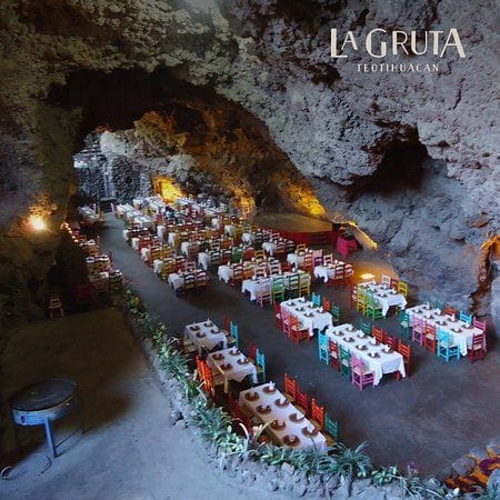 La Gruta cave restaurant interior for unique corporate events and immersive dining experiences.