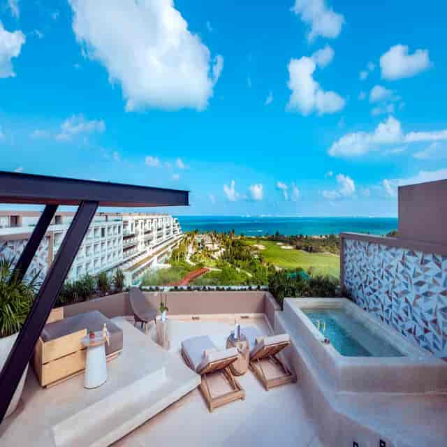 Luxury private terrace suite with plunge pool for VIP corporate incentive travel and executive events.