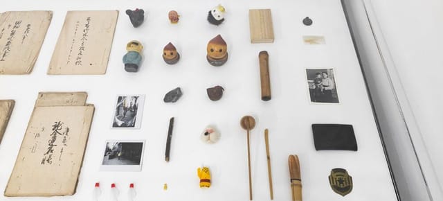 Minimalist tabletop exhibit at Casa Wabi Art Center for heritage and brand experience events.