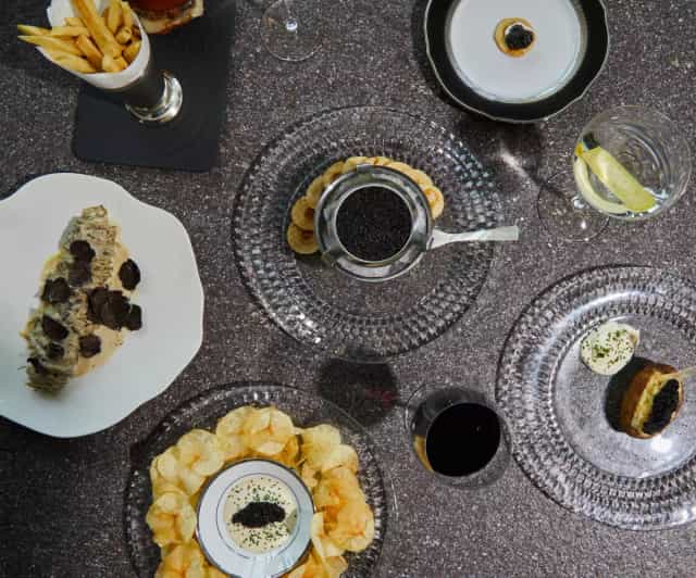 Luxury Caviar Bar VIP dining at Alexander Hotel for upscale corporate events and exclusive meetings.