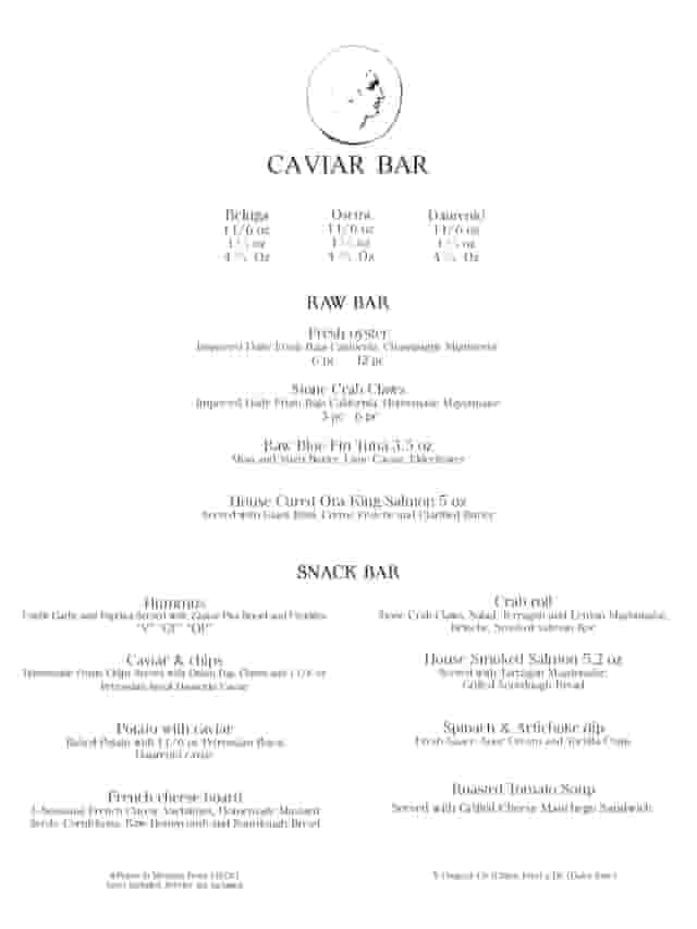 Caviar Bar