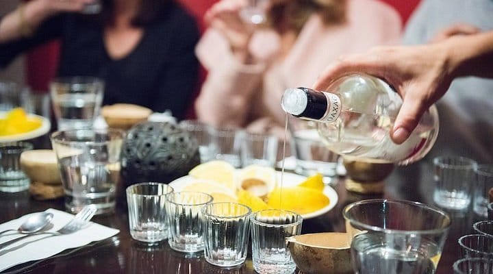 Mezcal tasting at Bulldog Cafe for professional networking events and corporate mixers.