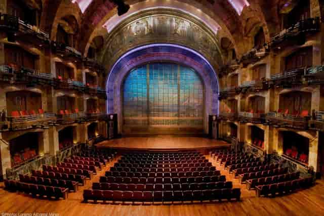 Palacio de Bellas Artes historic auditorium stage for keynote sessions and awards galas.