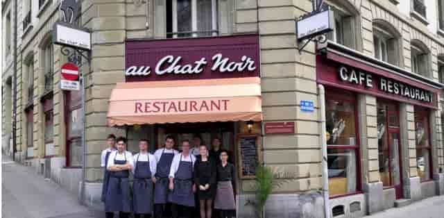 Au Chat Noir restaurant interior, perfect for authentic local dining or corporate event buyouts.