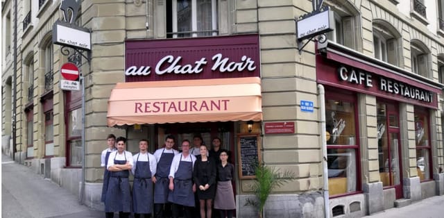 Au Chat Noir restaurant interior, perfect for authentic local dining or corporate event buyouts.