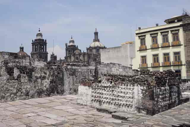 Plaza Central Xochimilco ruins backdrop for VIP incentive trips and corporate dinners.