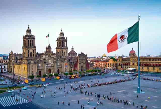 Zócalo Plaza Central Xochimilco, spacious outdoor venue for festivals and incentive travel events.
