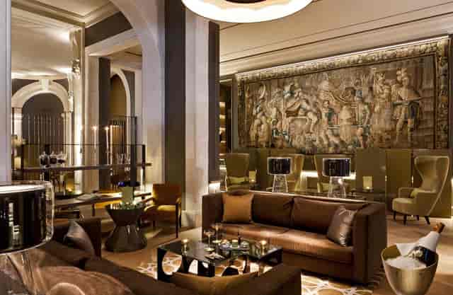 Luxury VIP lounge at Lausanne Palace, ideal for high-end corporate events and networking.