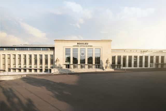 Grand exterior of Forum in Beaulieu Lausanne, ideal for professional conferences and events.