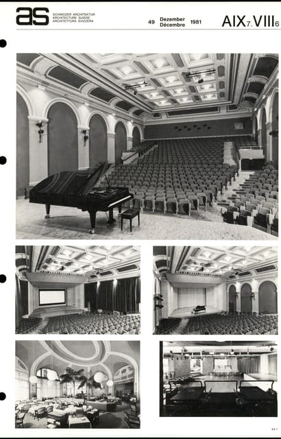 Casino de Montbenon, rénovation et transformation – AS-049 – Editions –  Architecture Suisse