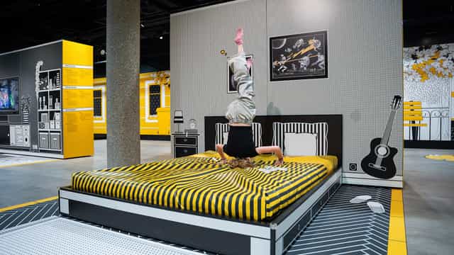 Lausanne Room Olympic Museum: Immersive brand installation and experiential marketing set design.