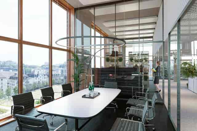 Modern boardroom in Central Malley for executive meetings and corporate retreats.