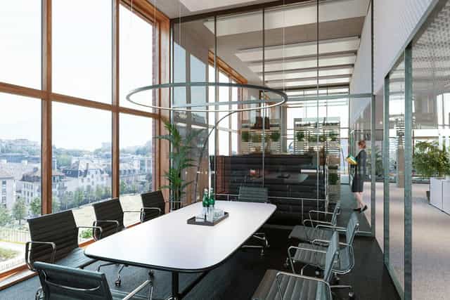 Modern boardroom in Central Malley for executive meetings and corporate retreats.