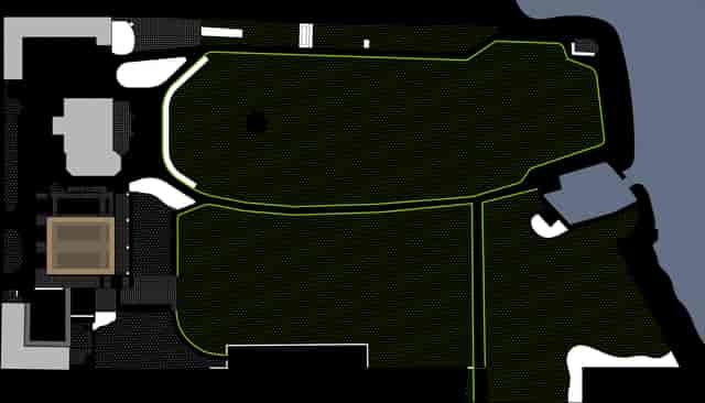 Espace Pohl site plan for outdoor festival and event planning with marked circulation paths.