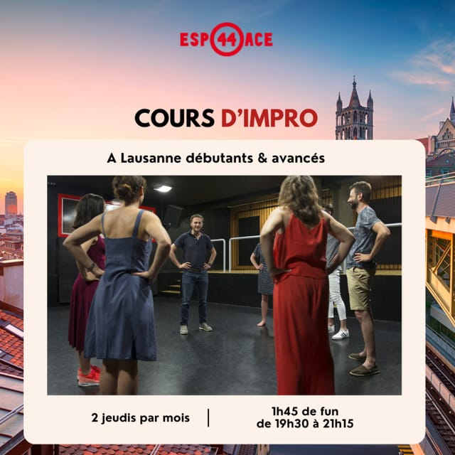 Team-building workshop at Espace 44 theatre featuring an experiential breakout activity.