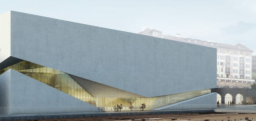Modern Plateforme 10 venue with iconic facade for corporate events and conference spaces.