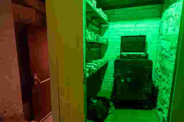 Classroom, TV Wall, Clock Stairway, Hall of Lamps, and Backyard