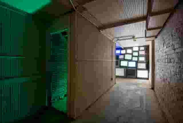 Classroom, TV Wall, Clock Stairway, Hall of Lamps, and Backyard