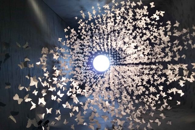 Immersive art installation at Museum of Memory and Tolerance for experiential gala and activation.