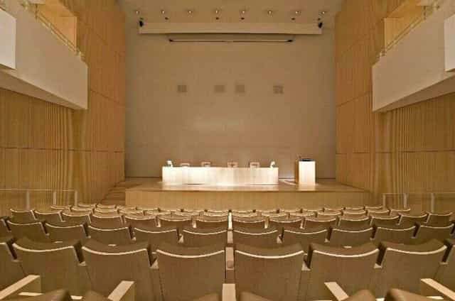 Ara Pacis Auditorium with tiered seating, perfect for conferences and seminars.
