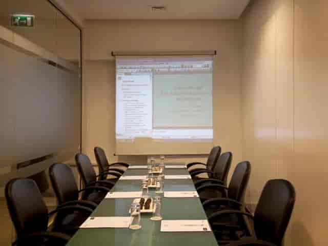 Boardroom meeting space at The Classic Hotel Nicosia with professional setup for business events.
