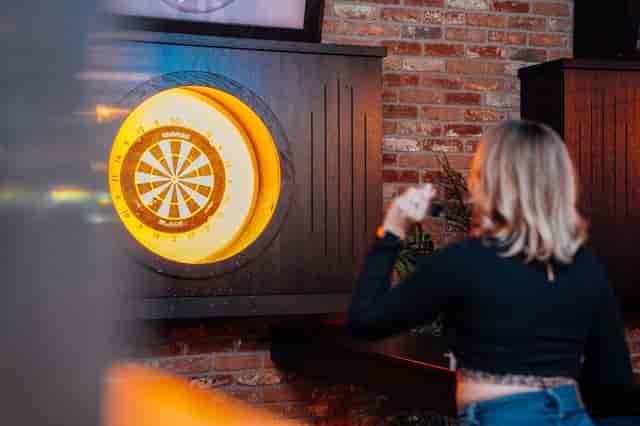 Bullseye Zone interactive game at Star Pins Liverpool for corporate team building and social events.