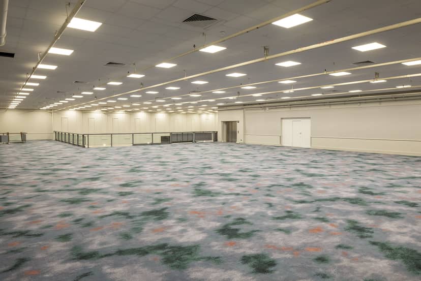 Spacious Durham Gallery venue with adaptable layout for conferences and exhibitions.