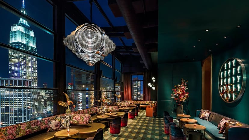 BlackBird rooftop venue with iconic skyline view for VIP cocktail receptions and brand events.