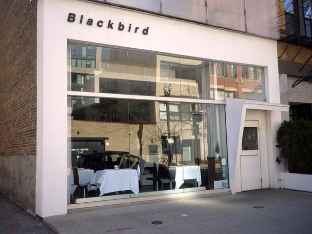 Modern BlackBird restaurant venue for intimate corporate dinners and high-end networking events.
